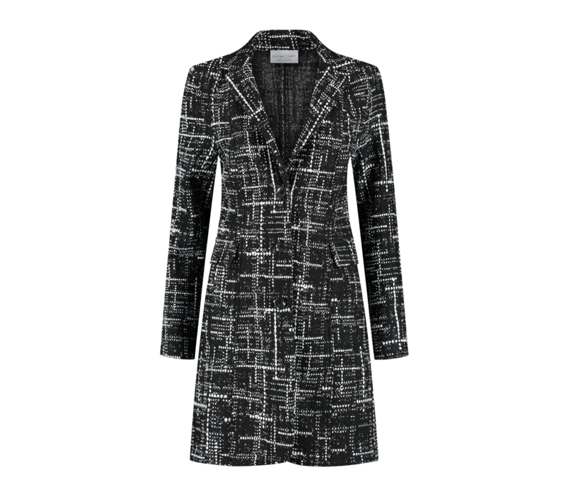 Helena Hart Blazer Tuxy Lux Zwart Wit