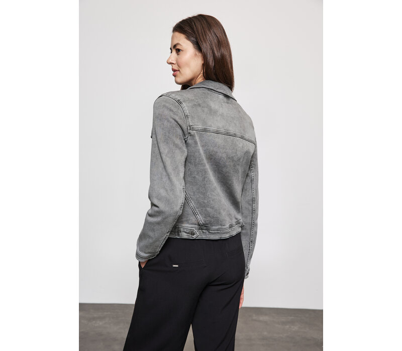 Street One Jeans Jacket Grey Random Washed