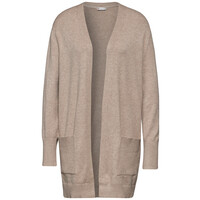 Street One Cosy Open Cardigan Warm Taupe Melange