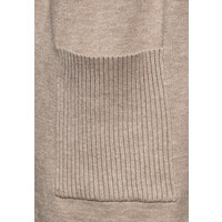 Street One Cosy Open Cardigan Warm Taupe Melange