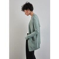 Street One Cosy Open Cardigan Temper Mint Melange