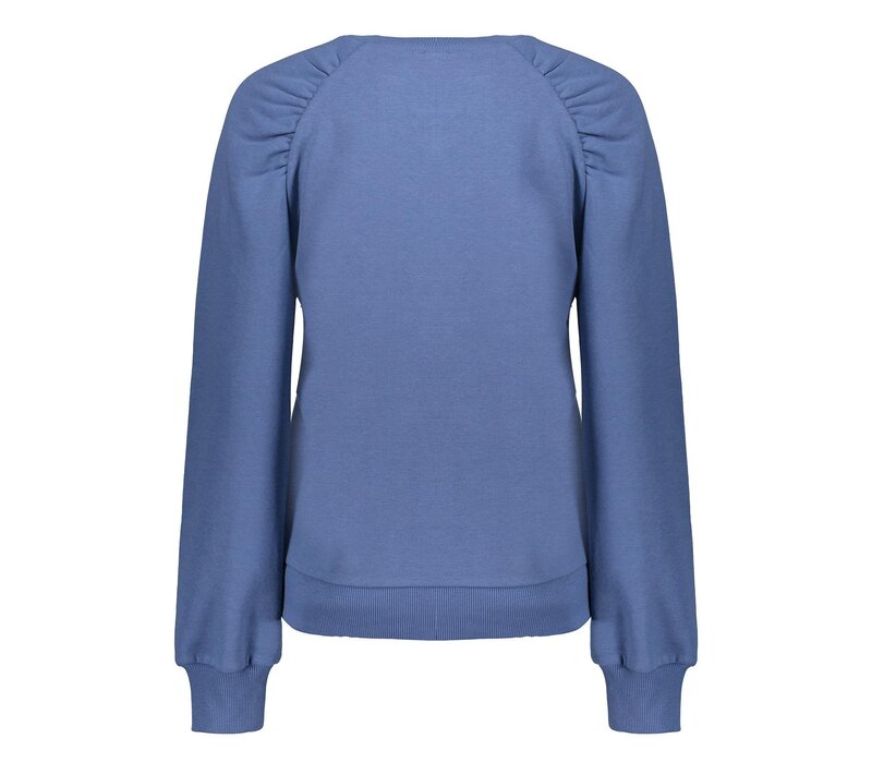 Geisha Sweat Fancy Shoulder Blue