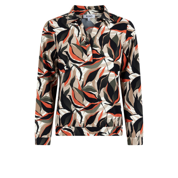 Zoso Printed Travel Blouse 