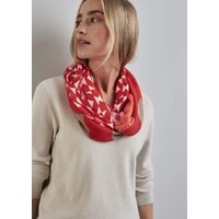 Street One Color Print Loop Mandarin Red