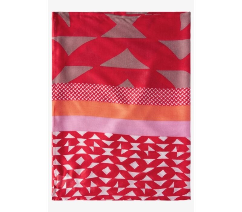 Street One Color Print Loop Mandarin Red