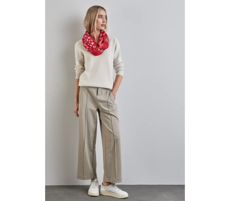 Street One Color Print Loop Mandarin Red