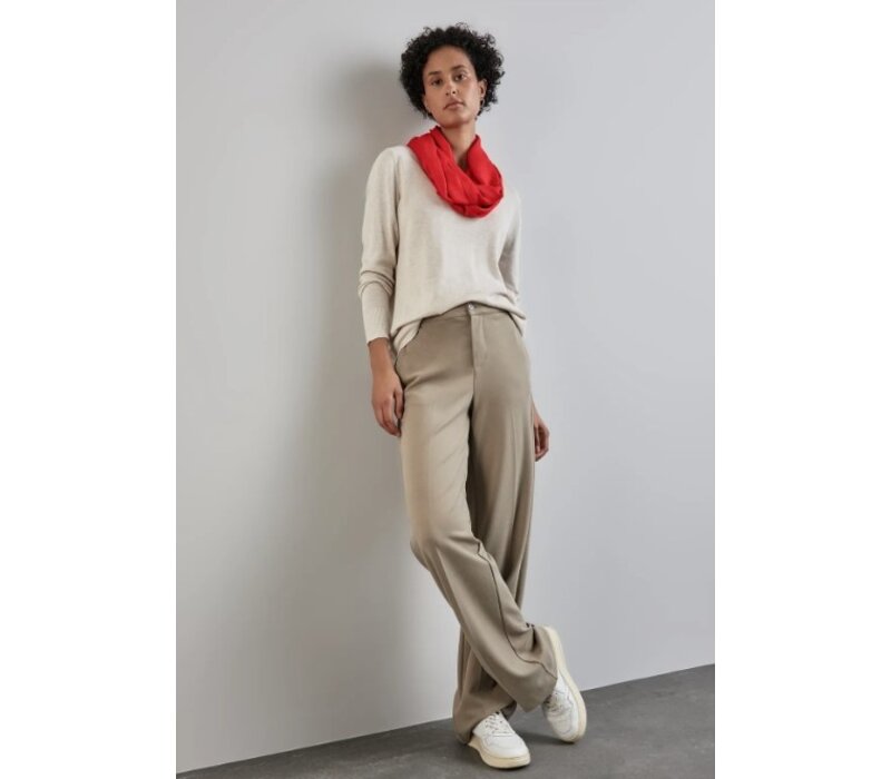 Street One Basic Solid Loop Mandarin Red