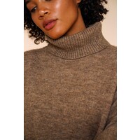 Geisha Pull Rollneck Taupe