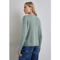 Street One Boothals Sweater Temper Mint Melange