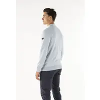 Presly & Sun Brad Long Sleeve Knitted Polo Sky Blue