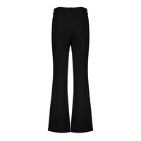 Geisha Pants Solid Jacquard Black