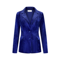 Helena Hart Blazer Velour Midi Uni Royal