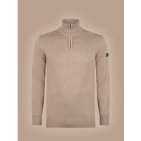 Presly & Sun Lewis Zip Knitted Pullover Taupe