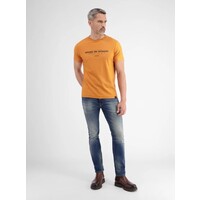 Lerros T-Shirt Serafino Pumpkin Orange