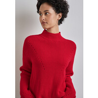 Street One Sweater with details Mandarin Red