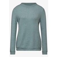 Street One Basic Sweater with Detail Steelwood Blue Melange