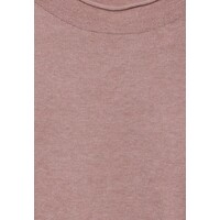 Street One Basic Sweater with Detail Rosewood Pink Melange