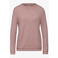 Street One Basic Sweater with Detail Rosewood Pink Melange