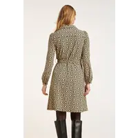 Smashed Lemon Travel Dress Sand Black