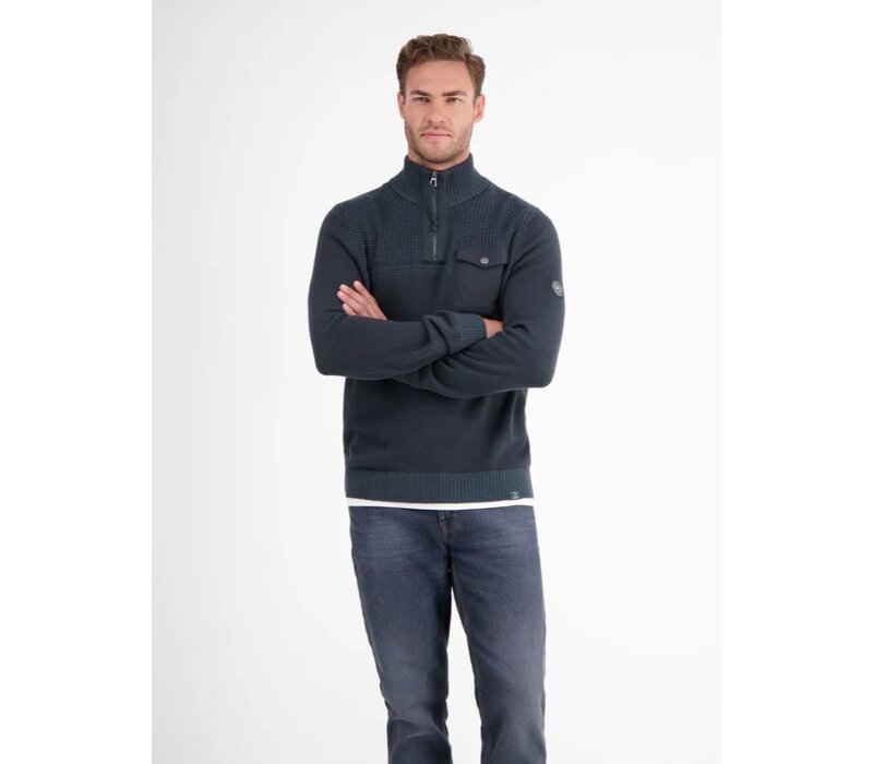 Lerros Gebreide Schipperstrui Classic Navy