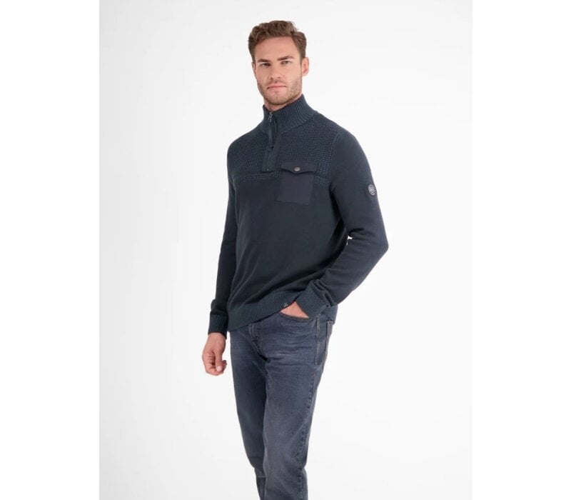 Lerros Gebreide Schipperstrui Classic Navy