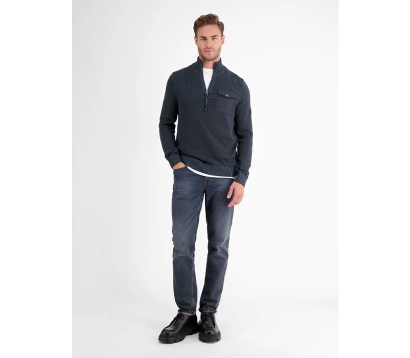 Lerros Gebreide Schipperstrui Classic Navy