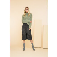 Geisha Jeans Skirt Black Denim