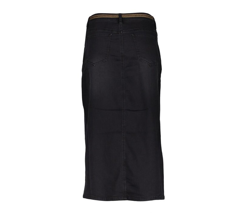Geisha Jeans Skirt Black Denim