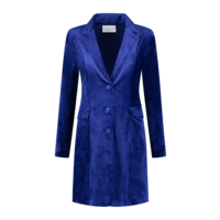 Helena Hart Velours Lang Uni Royal