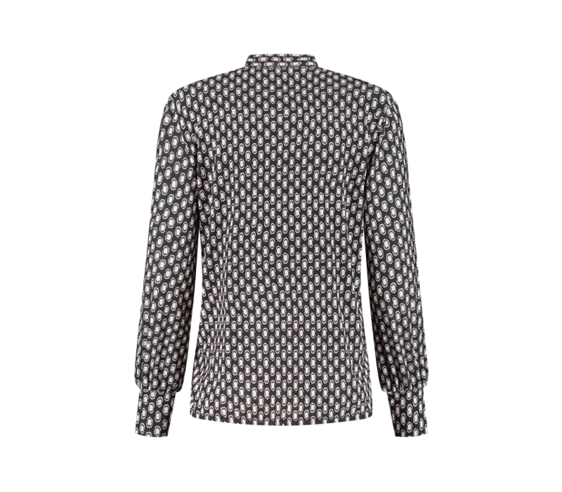 Helena Hart Top Just Print Nova Zwart