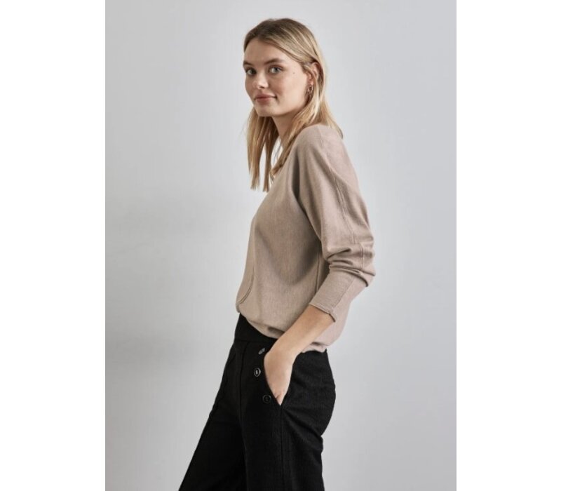 Street One Dolman with Detail Mocha Beige Melange