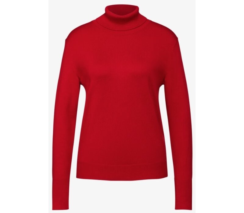 Street One Basic Roll-Neck Autumn Red