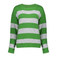 Geisha Pullover Stripes Green Grey