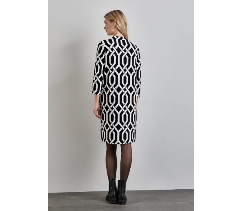 Street One Jacquard Shirt Dress Black