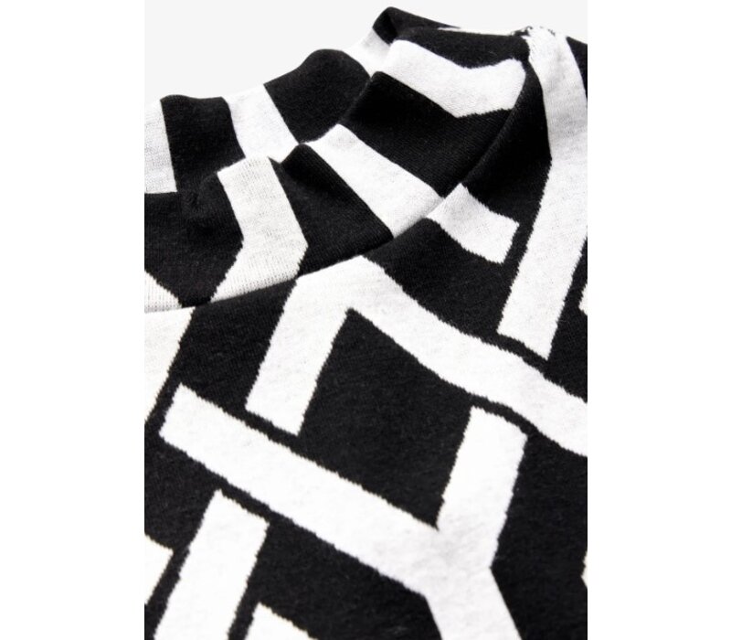 Street One Jacquard Shirt Dress Black