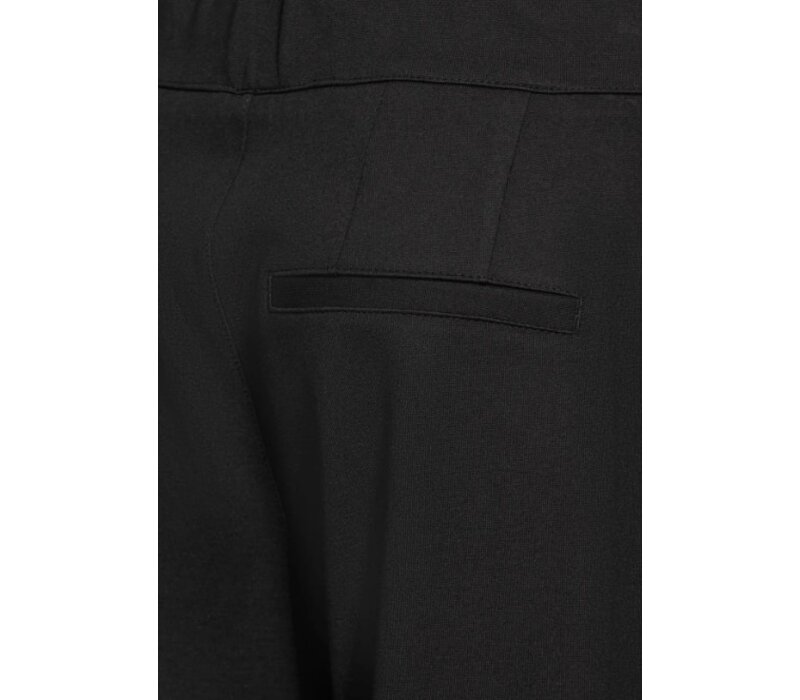 Street One Straight Leg High Waist Buttons Black