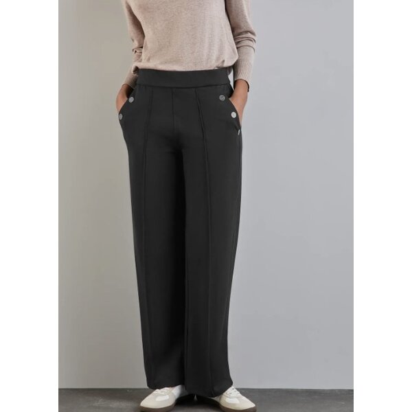 Street One Straight Leg High Waist Buttons 