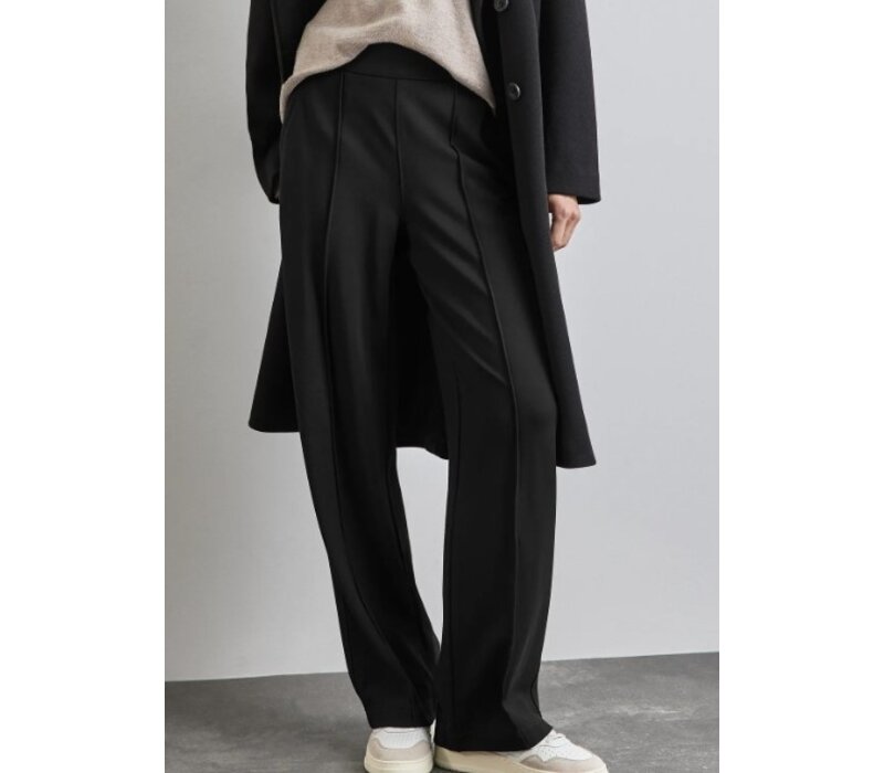 Street One Straight Leg High Waist Black