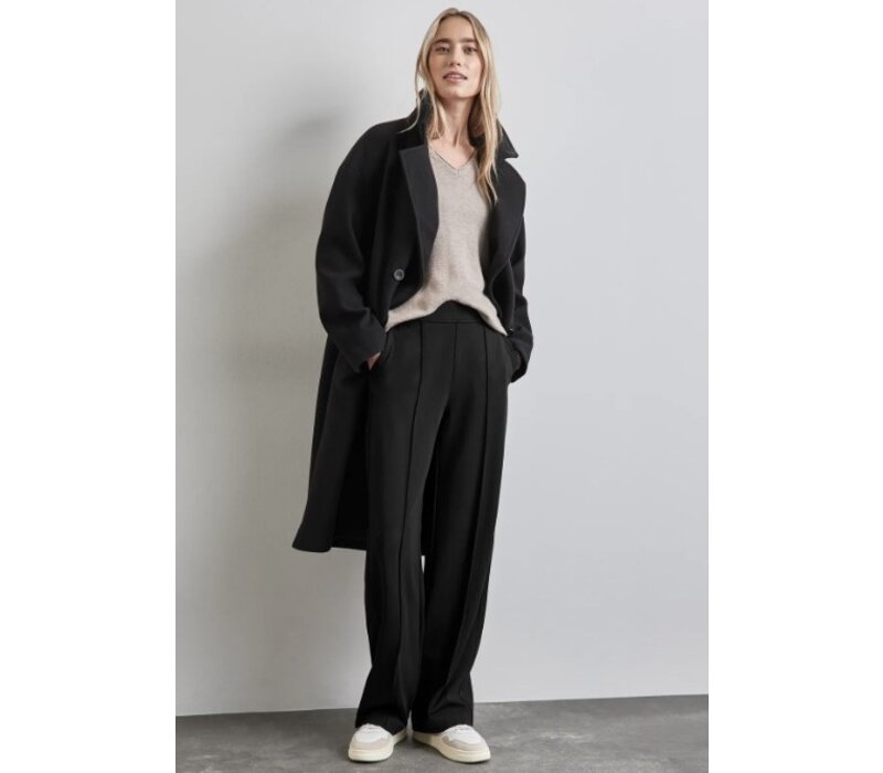 Street One Straight Leg High Waist Black