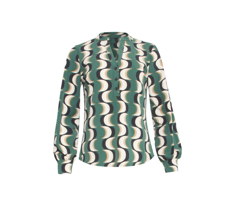 Smashed Lemon Blouse Travel Multicolour Petrol