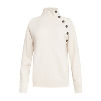 Smashed Lemon Knit met Knopen Sand
