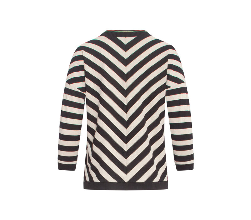 Smashed Lemon Top Strepen Off White Black