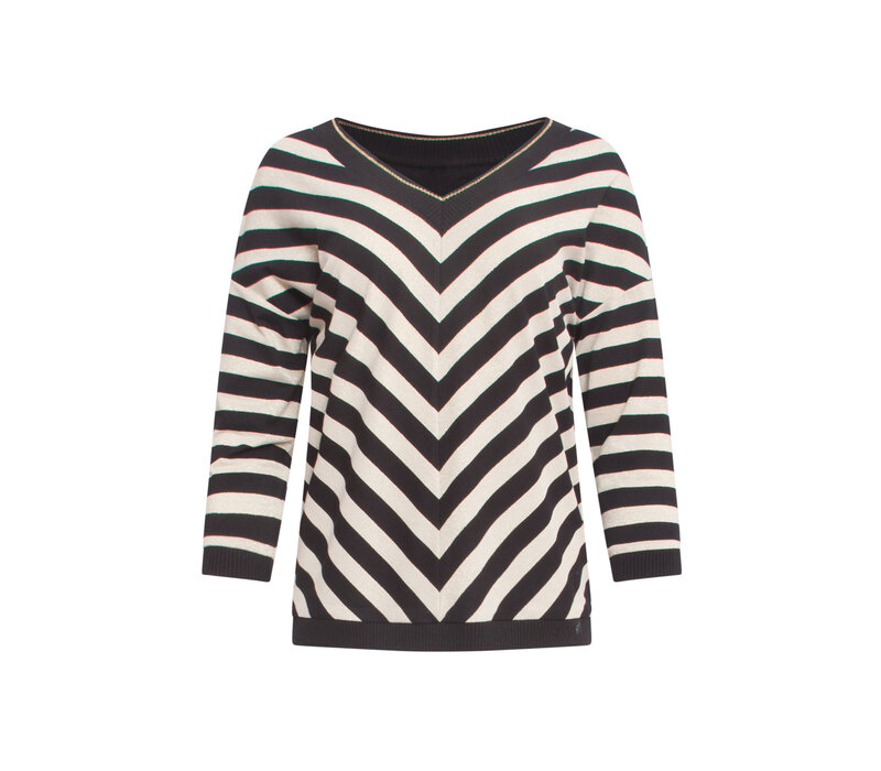 Smashed Lemon Top Strepen Off White Black