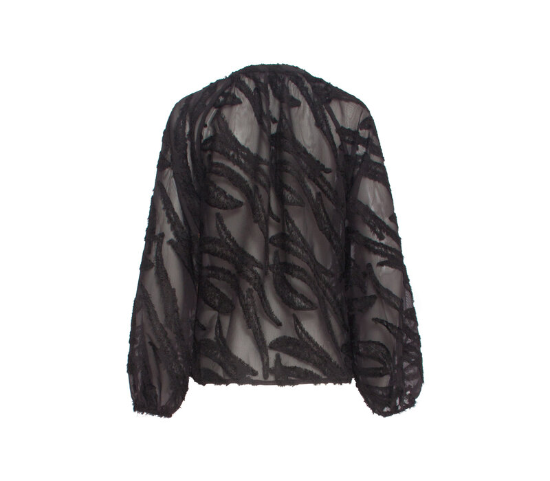 Smashed Lemon Blouse Zebra Black