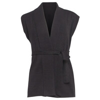 Smashed Lemon Knit Gilet Lurex Black