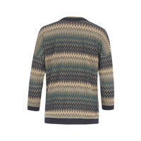 Smashed Lemon Top Zig Zag Petrol Multicolour