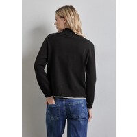Street One Sweater with Tipping Black
