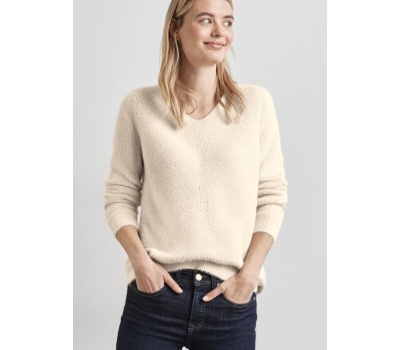 Street One Rib Structured Featheryarn Lucid White