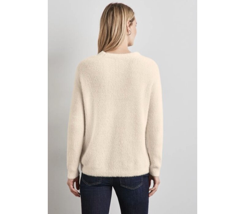 Street One Rib Structured Featheryarn Lucid White