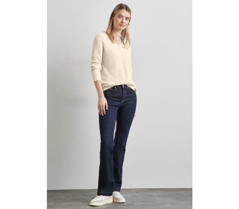 Street One Rib Structured Featheryarn Lucid White